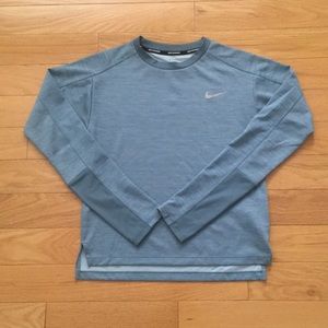 Blue Drifit Nike Running Long Sleeve